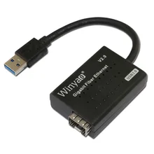 SFP NIC оптоволоконный канал Gigabit Ethernet к адаптеру USB3.0 чипсет RTL8153