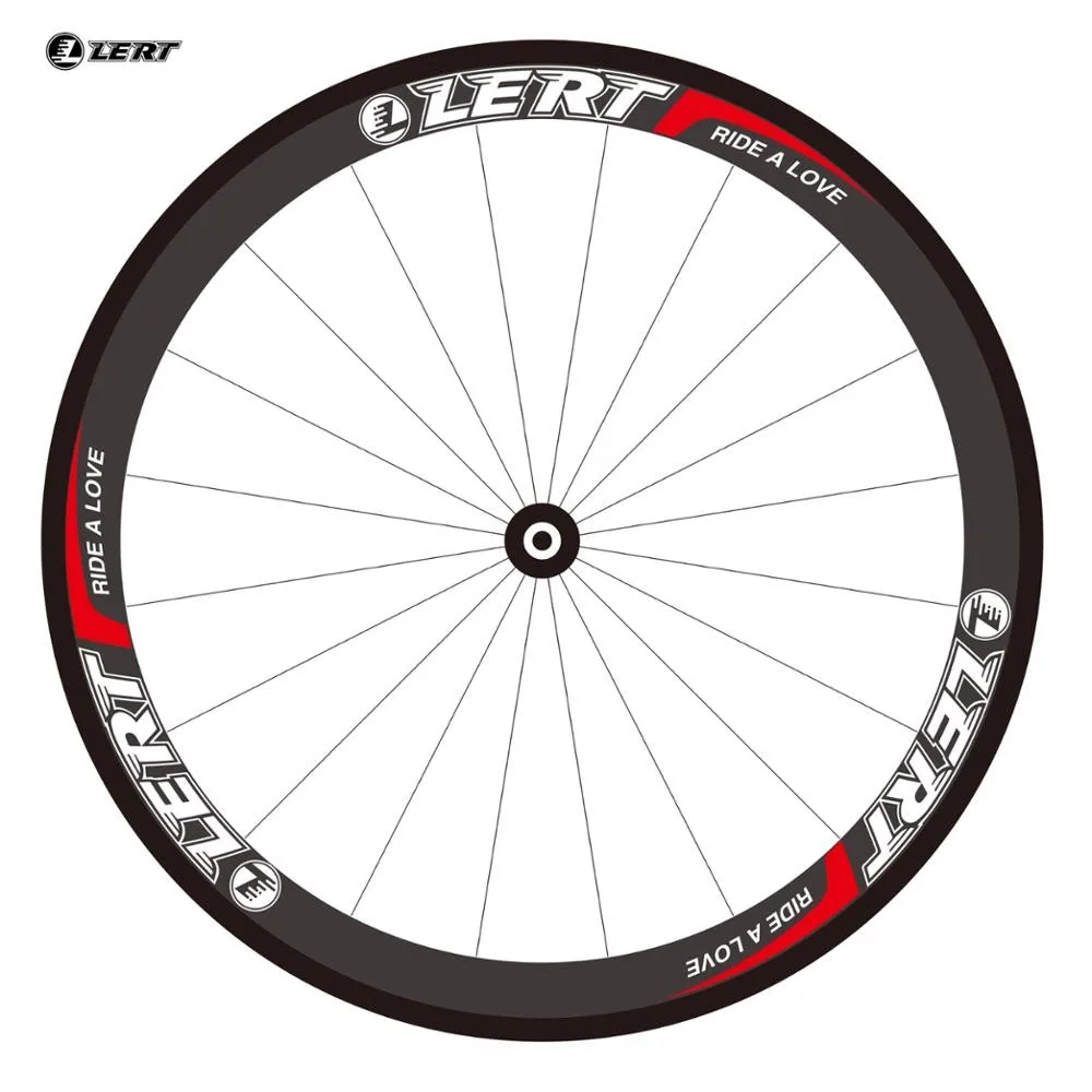 

Newest LERT 700C 50mm clincher rim Road bike aero T800 3K UD 12K full carbon fibre bicycle wheelset 23/25mm width Free ship