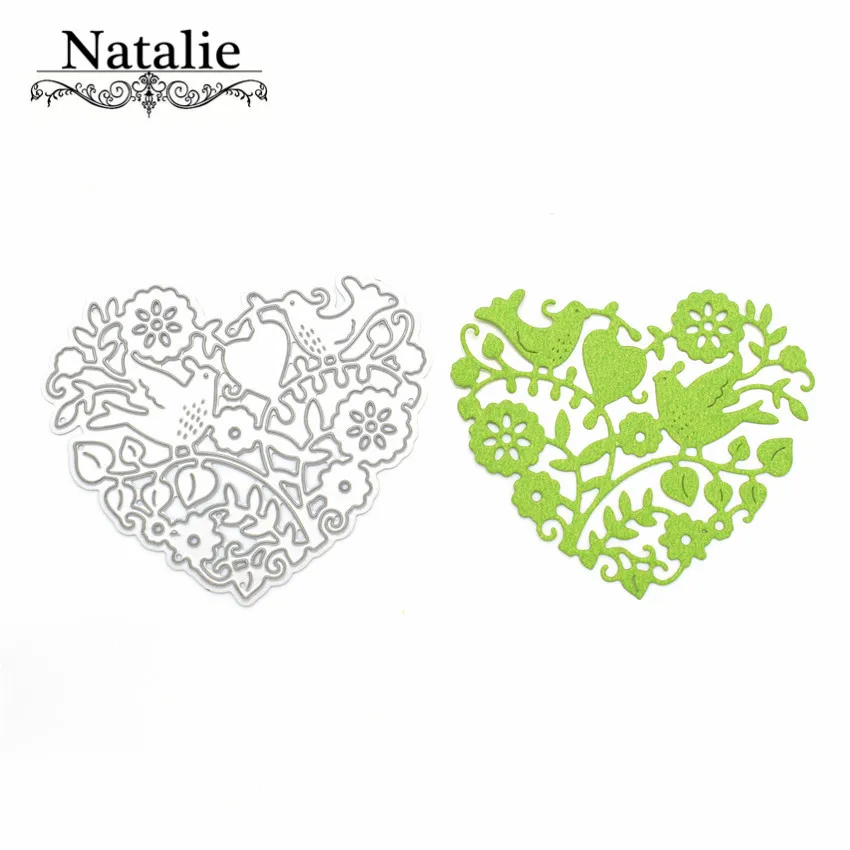 

Flowers Bird Love Heart Metal Die Cutting Dies Stencil DIY Scrapbooking Album Decorative Embossing Folder Suit Paper Cards