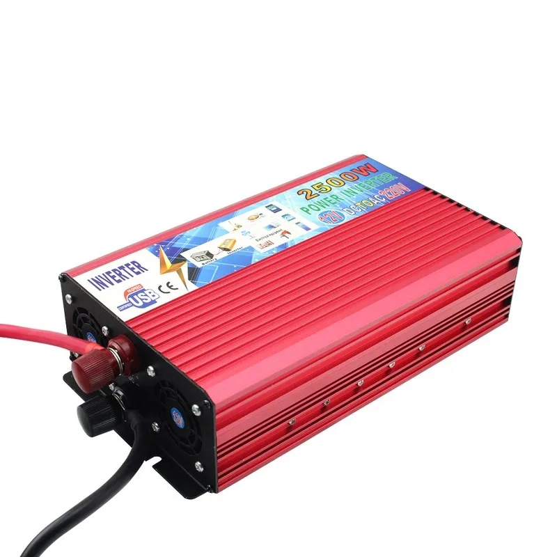 Car Power Inverter DC 12V to AC 220V 2500W Portable Power Transformer Inverter Vehicle Power Supply Charger Converter Adapter (3)