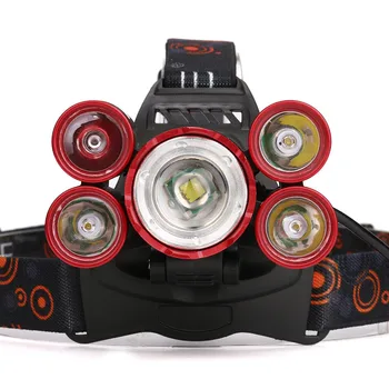 

NEW 35000LM Zoom 5X XM-L T6 LED Rechargeable Headlamp Headlight Travel Head Torch Aluminum alloy 219g light AP0803