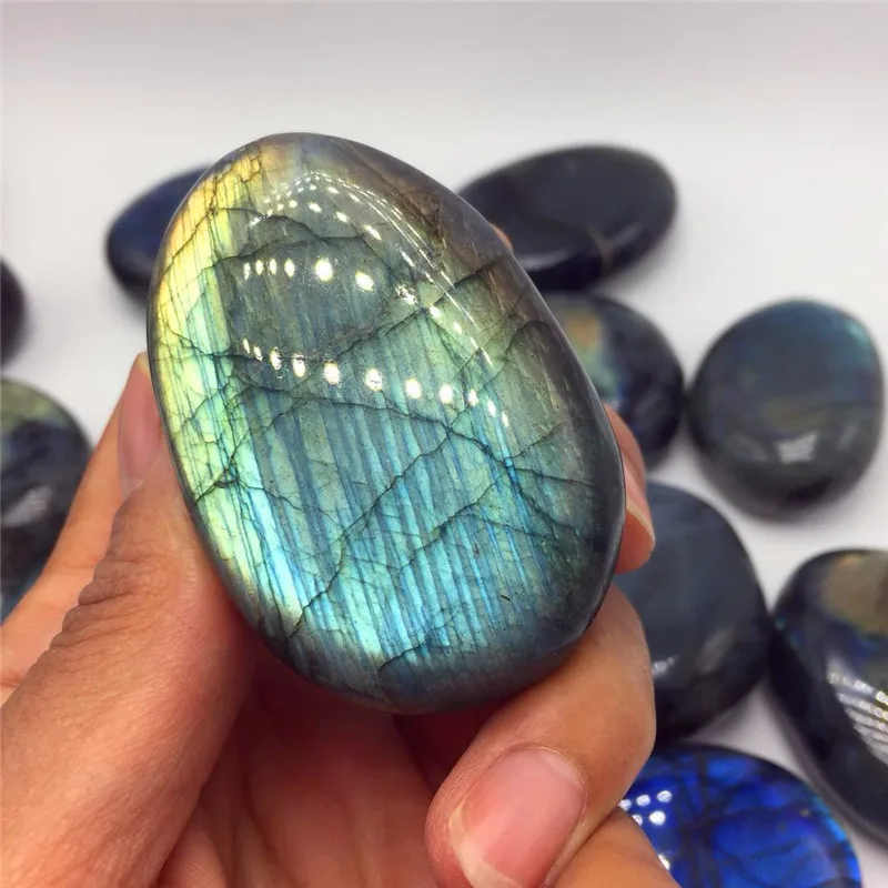 

heay flash drop shipping Natural labradorite Crystal gemstone meditation reiki healing chakra polished labradorite tumble stone