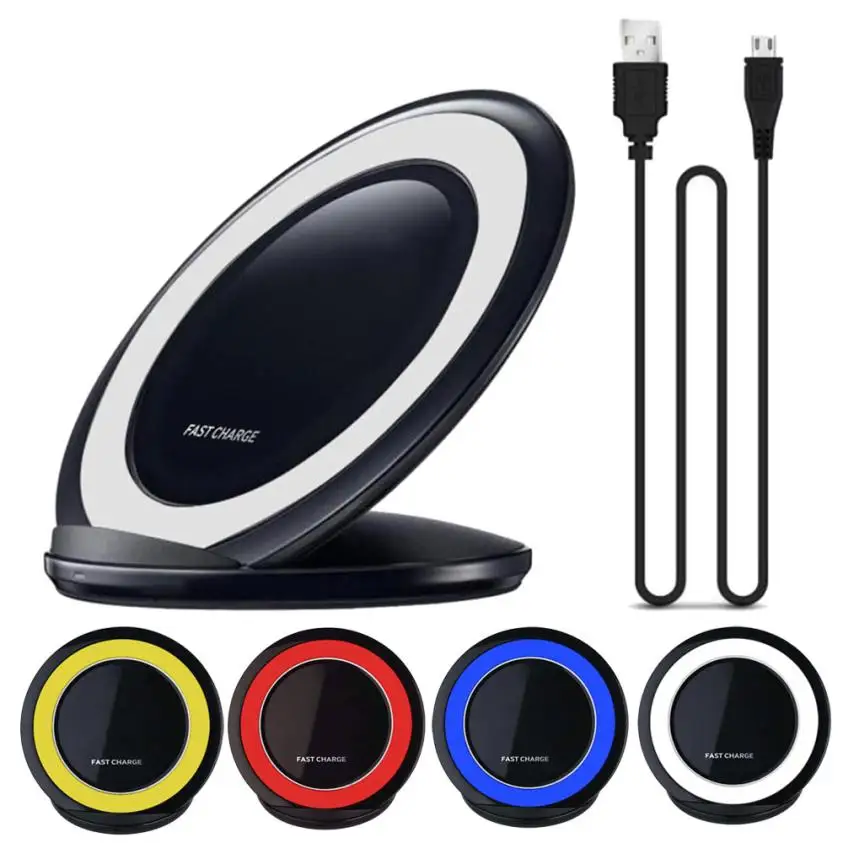 Ularmo 5V/1A Universal Phone Chargers 3 Coils Qi Wireless Charger