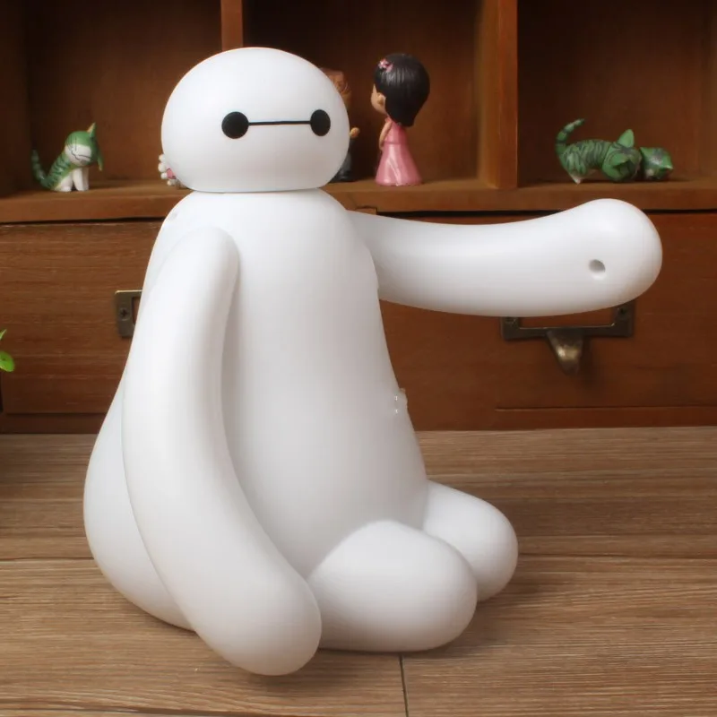 FENGLAIYI мультфильм Baymax Hero 6 Красочный красный-зеленый-синий светодиод Перезаряжаемый USB белый Ночник декор для детской спальни детские подарки