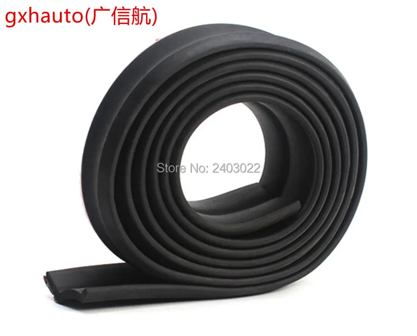 Soft Black Bumper Strip Car 65mm Width 2.5m Length Exterior Front