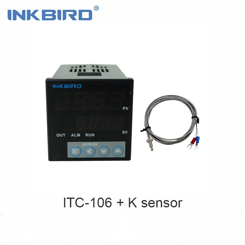 Терморегулятор Inkbird для контроля температуры по Фаренгейту и Цельсию 100ACV 240ACV с