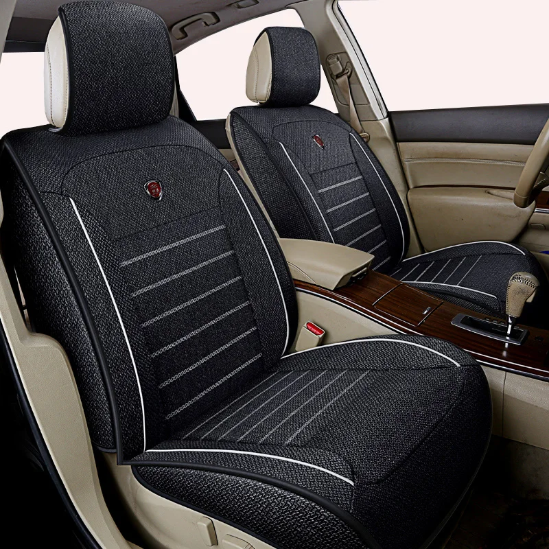 

High quality linen Universal car seat cover for Skoda Octavia Fabia Superb Rapid Yeti Spaceback Joyste Jeti auto accessories