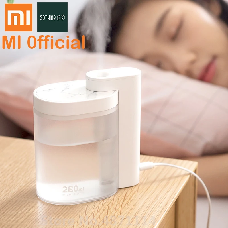 

Xiaomi Sothing Air humidifier USB Charging 260ML Desktop Geometric Ultrasonic Purifying Humidifier for home office
