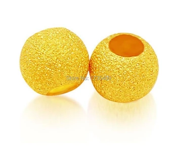 

1PCS Authentic Solid 24k Yellow Gold Pendant / Lucky Beads Pendant/ 0.65g