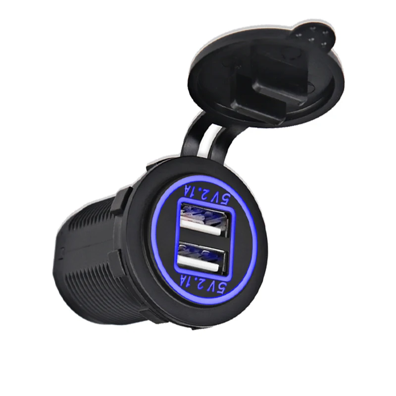 Автомобильное зарядное устройство с двумя USB портами 12 В 24 5 4 2 А|Зажигалка| |