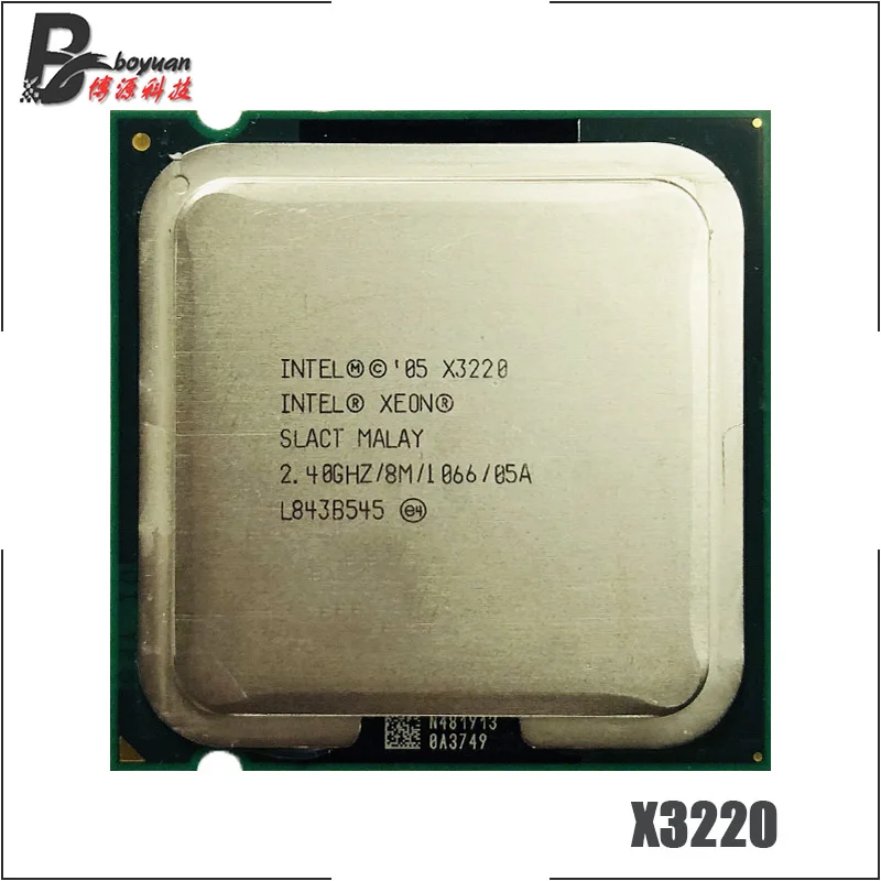 

Intel Xeon X3220 2.4 GHz Quad-Core CPU Processor 8M 105W 1066 LGA 775