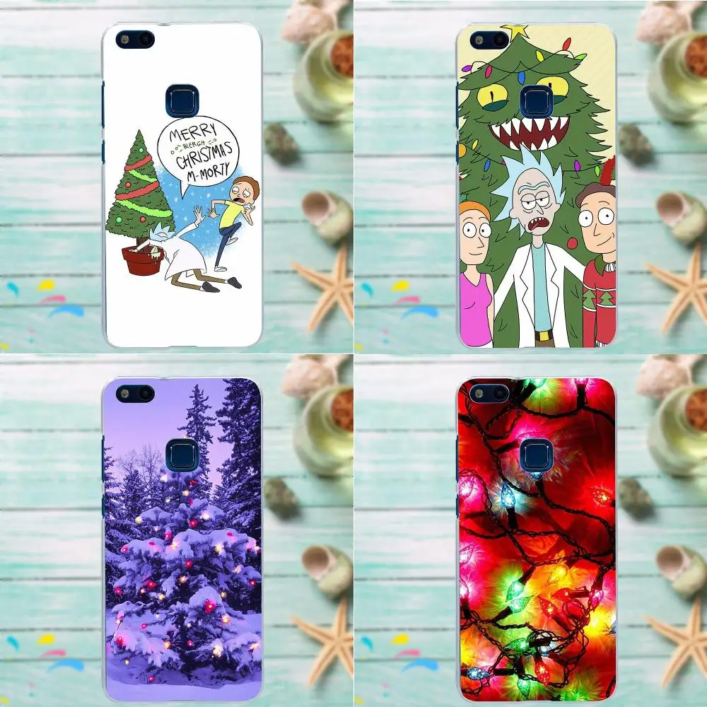 

Silicone Case For Xiaomi Redmi Mi Note 7 8 9 SE Pro Lite Go Play Christmas Tree Rick And Morty
