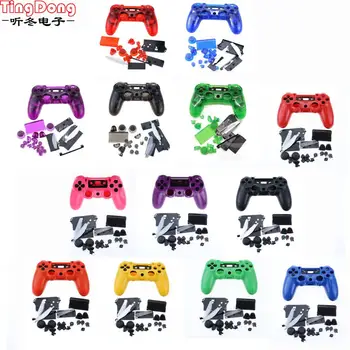 

TingDong Transparent RED Replacement Housing Front Shell Part Controller Protector for PlayStation 4 PS4 JDS-001 Controller