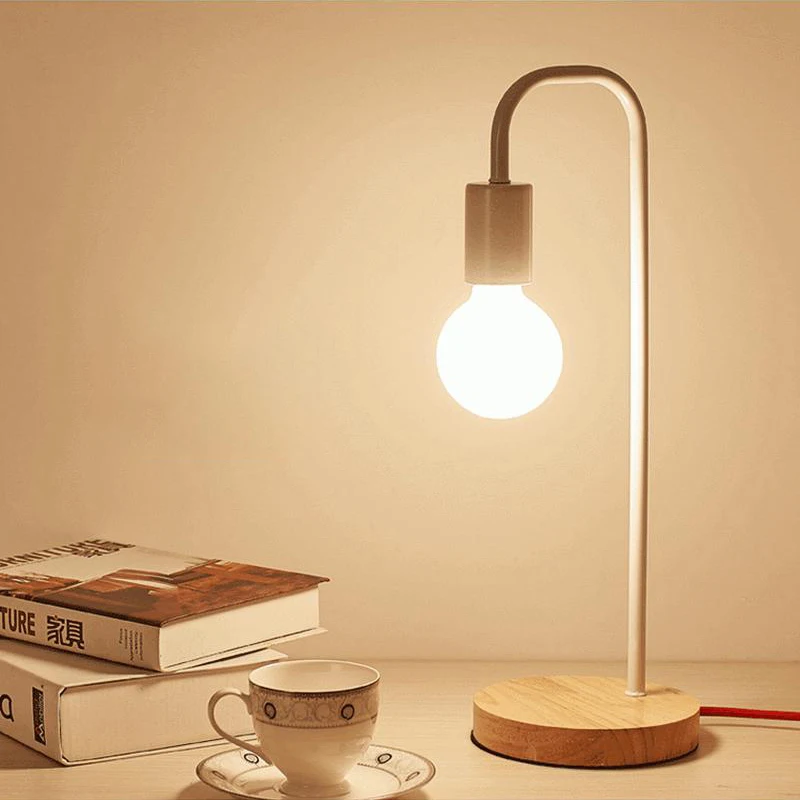 Nordic Modern Wood Desk Lamp Bedroom Bedside Wooden Table Lamps Muliticolor Simple Metal Table Fixtures Room Decor Lighting (13)