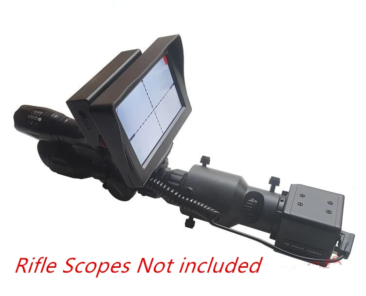 

0.001LUX Day Night Use Riflescopes DIY Night Vision Camera with LCD Screen and Laser Flashlight with 25mm Mount