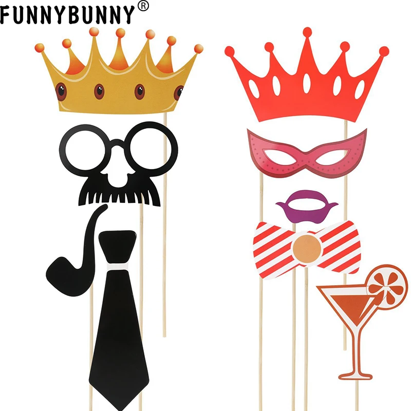 FUNNYBUNNY 90 шт. реквизит для фотостудии DIY Набор свадебной вечеринки на день рождения