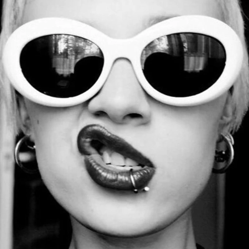 Fashion Women Oval Sunglasses NIRVANA Kurt Cobain