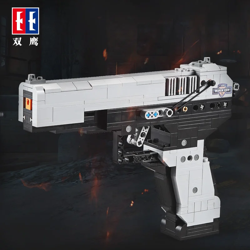  CADA 412pcs Blocks M23 Pistol Gun Call Army Military Duty Building Brick Weapon SWAT pubg Technic T