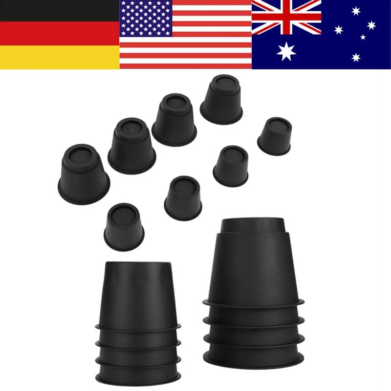 8PCS Furniture Risers Plastic Lift Blocks Elephant Feet for Bed Chair Teapoy For Raising Bed