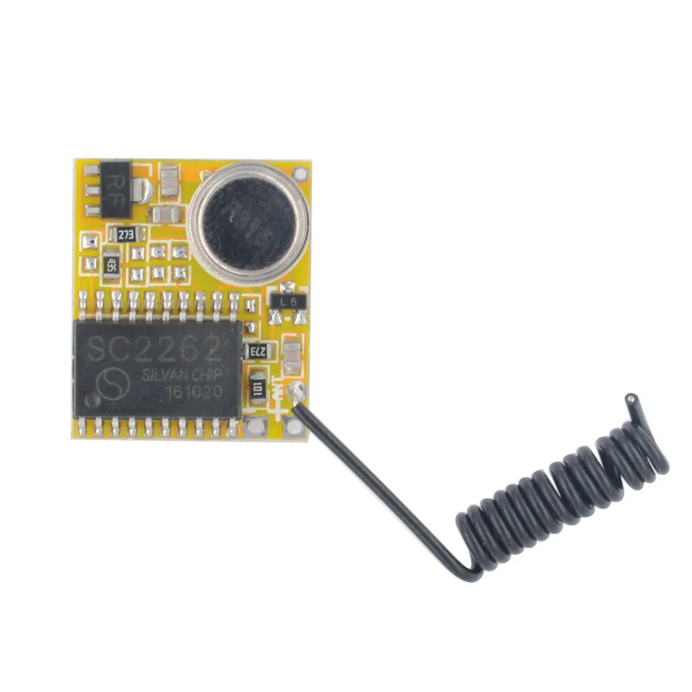 

RF Remote Transmitter PCB Radio TX Fixed code 2262 Input Power Transmitting Signal 315/433mhz Mini Transmitter circuit board