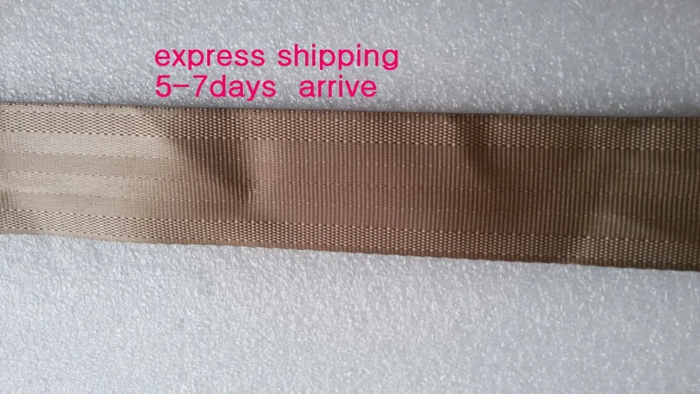 

100 meters Roll Seat Belt Webbing Safety Strap TAN Color 4.8cm Wide 5 Bars