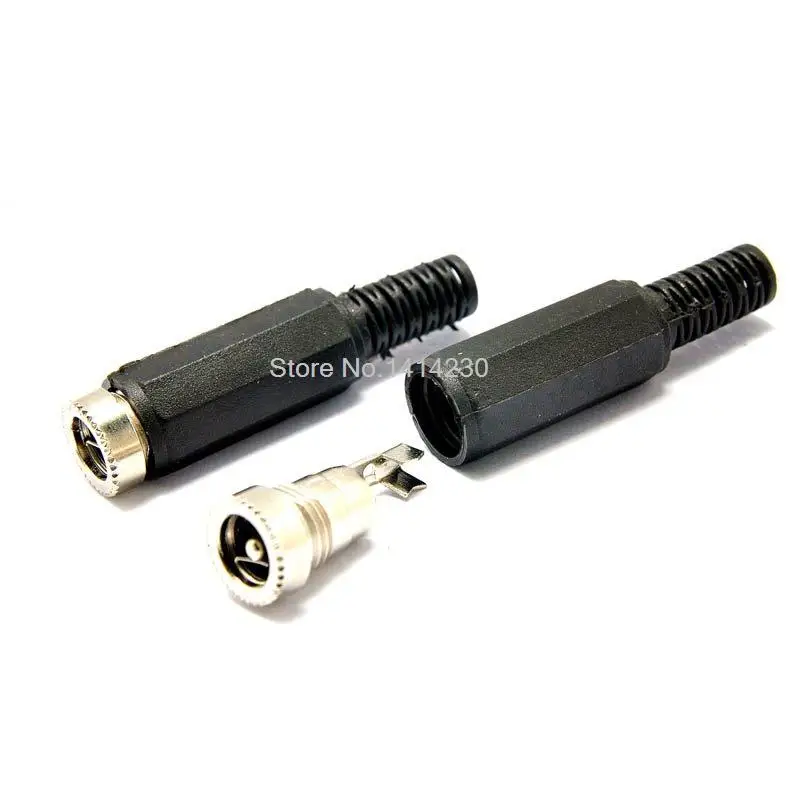 100 шт. 5 мм x 2 5*2 5/5 5x2 Женский DC Power Metal Socket Jack коннектор адаптер сварной линии|female dc