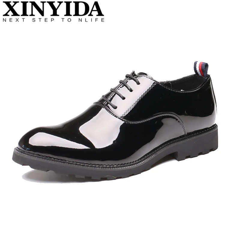 Pointed Toe Men Wedding Shoes Lace Up Hard wearing
