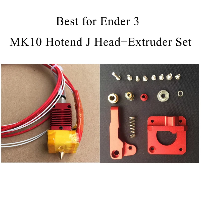 

Full Metal MK10 hotend 12V 40w 24V 40w J-head 3D Printer Hotend for Ender 3 CR10S Pro ender 5 Prusa I3 Kits 3D Printer Parts