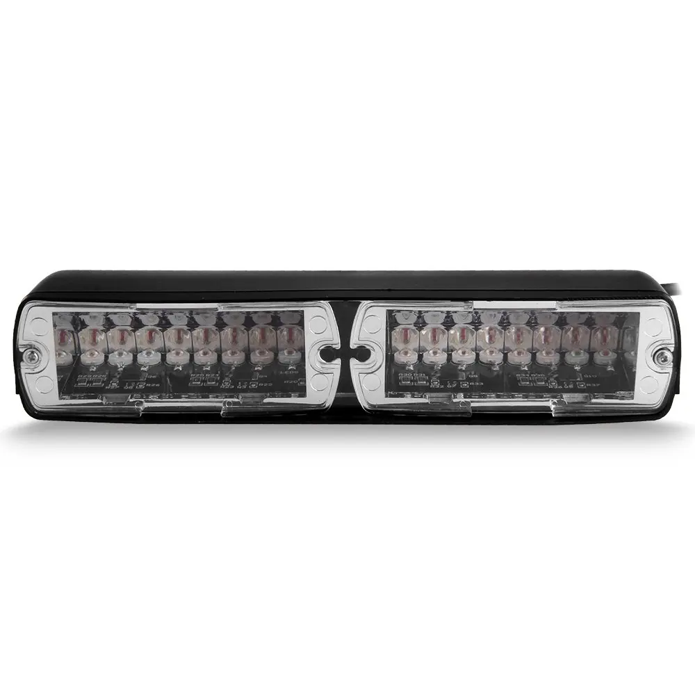 

MOOL 16W 16LED Car Warning Light Warning Flasher Flashing Light 15 Light Modes Yellow DC12V