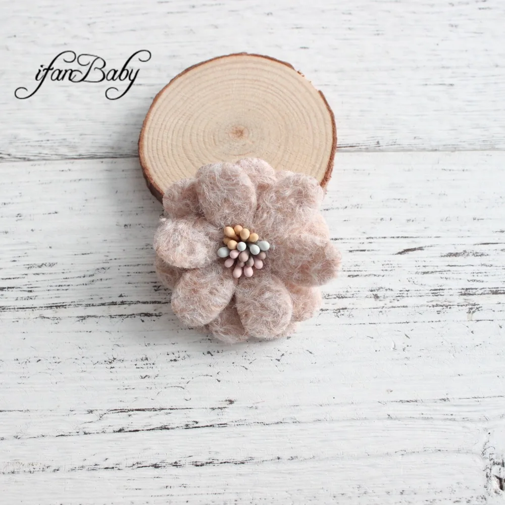Kids wool felt flower (6)