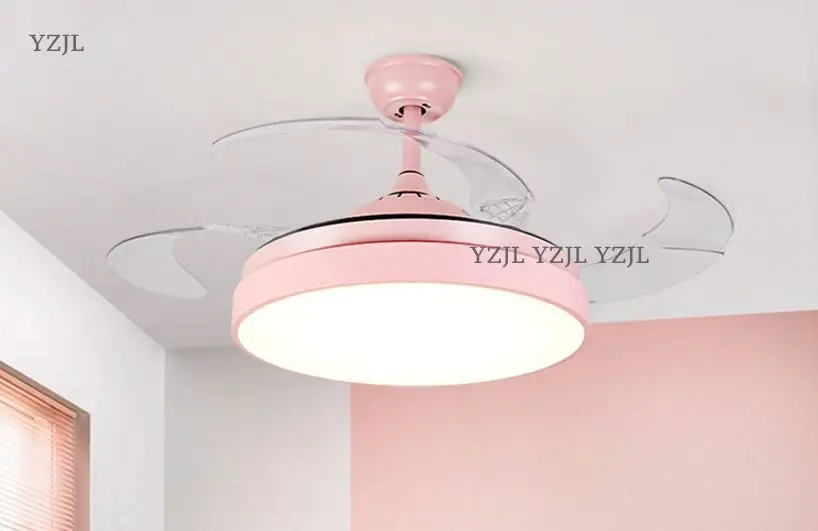 

Remote control Ceiling chandelier fan lights led restaurant ceiling chandeliers fan bedroom children room chandelier fan Girl