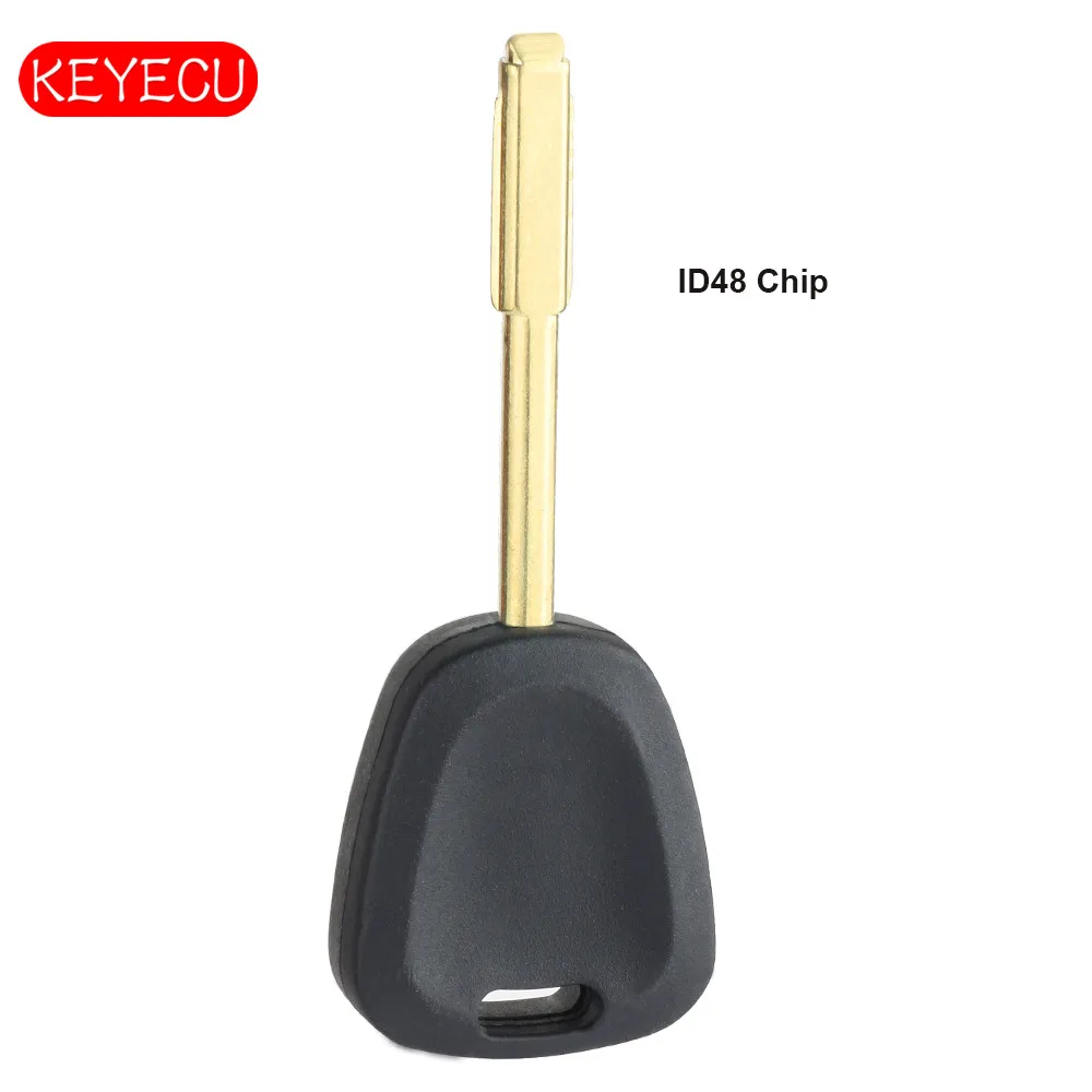 

Keyecu Replacement Transponder Key Fob With Chip ID48 for Jaguar XJ XJR 2000-2002 Uncut