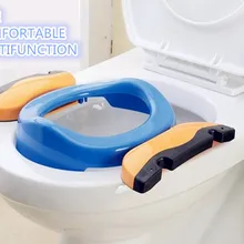 Синий розовый цвет детские путешествия горшок стул 2 в 1 место детей удобные портативный туалет помощник многофункциональный экологичный стул