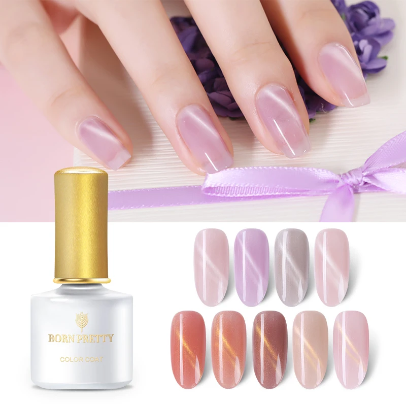 BORN PRETTY 6ml Pink Cat Eye Gel Semi transparent Soak Off UV