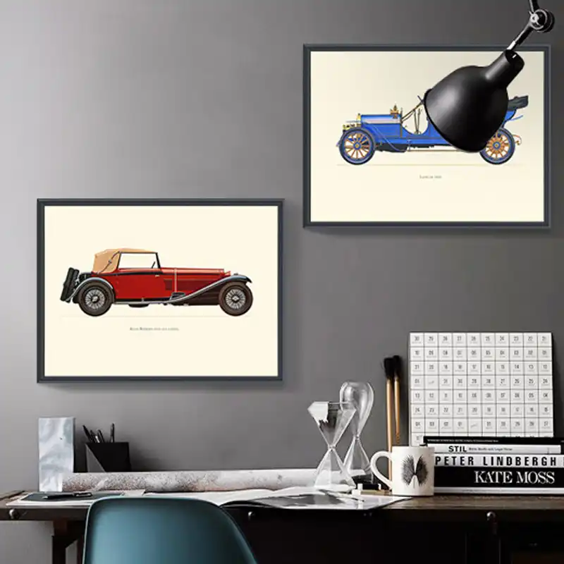 vintage car prints nursery