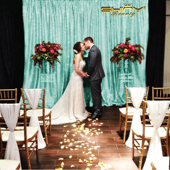

8x8ft Sequin Backdrop Photography, Mint Green Sequin Backdrop,Shimmer Fabric Photo Props Background Draps Curtains-r