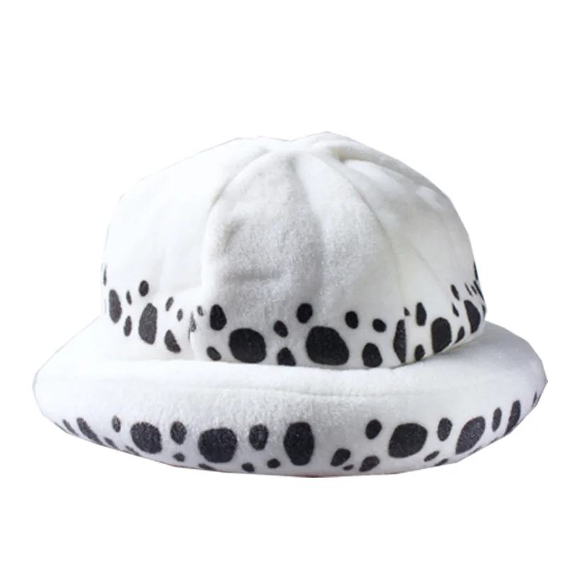 Coshome One Piece Luffy Yellow Straw Boater Beach Hats Tony Chopper Trafalgar Law White Plush Cap Ace Orange West Cowboy Hats