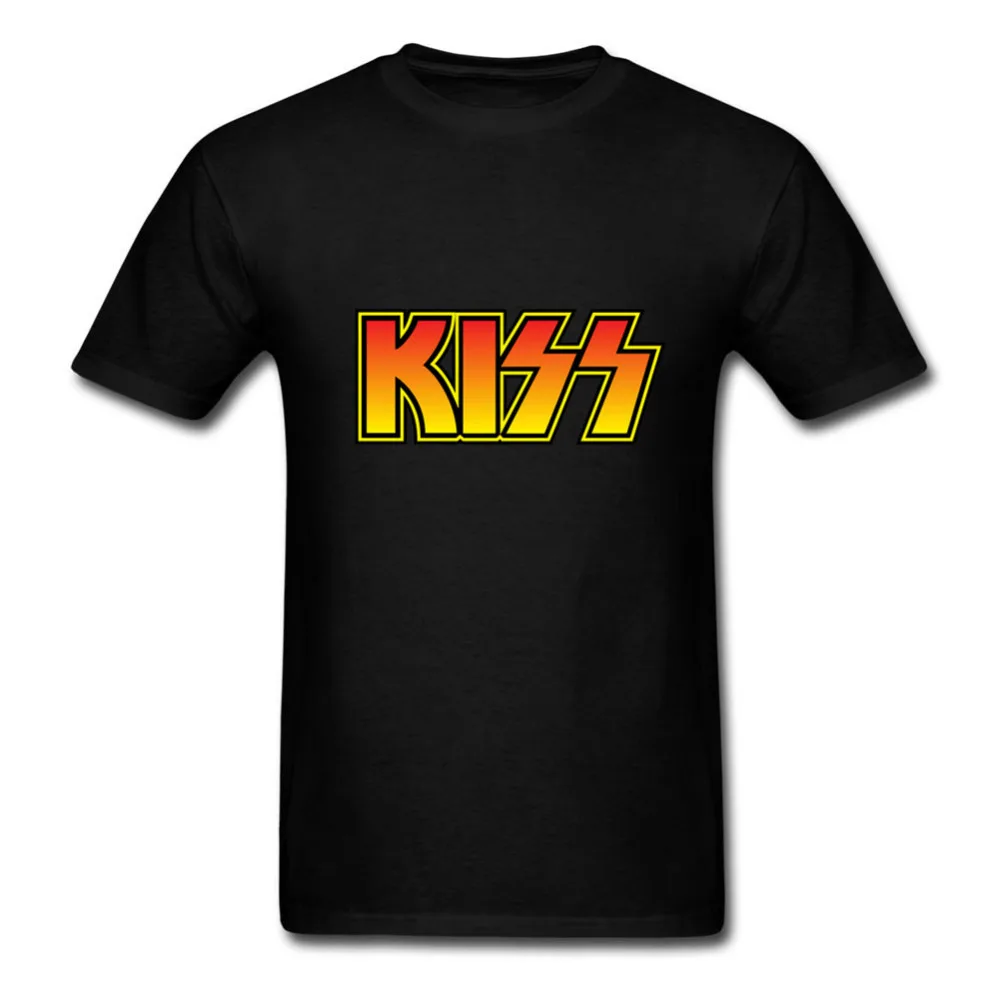 

New Rock Band KISS Printed T Shirts Men New Summer Short Sleeve O Neck 100% Cotton Men's T Shirt Heavy Metal Rock Hip Hop Mens