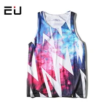 Мужская баскетбольная майка ЕС, мужские пляжные рубашки с 3D принтом, Быстросохнущий дышащий, сетчатый, для бега, рубашки для фитнеса, мужские топы для бодибилдинга