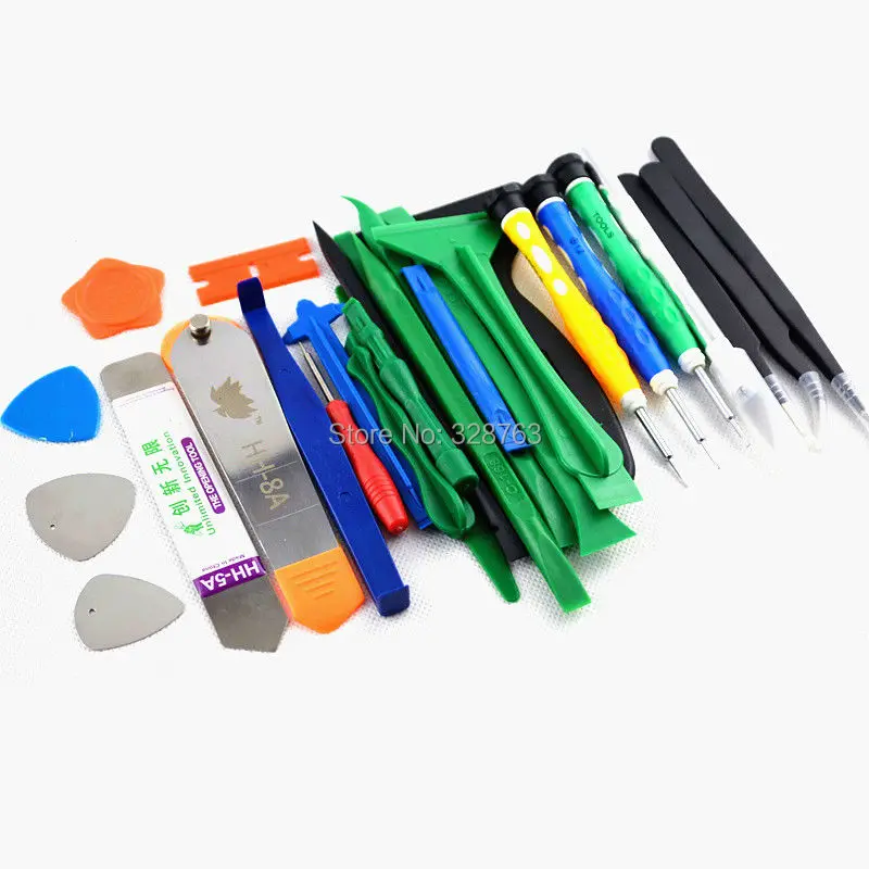 

28 in 1 Phone Opening Repair Tools Screwdrivers Set Kit ESD Tweezers For iPhone samsung HTC Nokia laptop tablet open tools