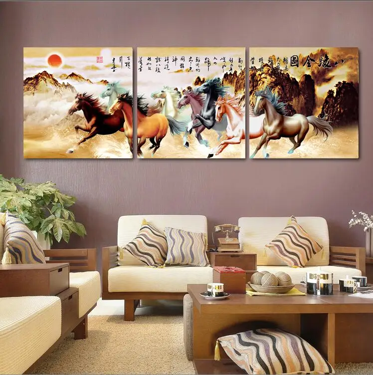 3 Pieces Hot Sell Modern oil Painting Home Decorative wall Art Paint on