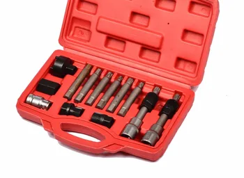 13pcs Alternator Freewheel Pulley Puller Removal Of Alternator Removal Tools free shipping car stying 1000w 200rpm low rpm vertical wind pmg alternator permanent magnet ac alternator