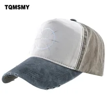 TQMSMY Потертая джинсовая ткань Для Мужчин's Кепки из хлопка летняя бейсболка мужские бейсболки Для женщин печатных бейсболка Мужская шляпа TMA10