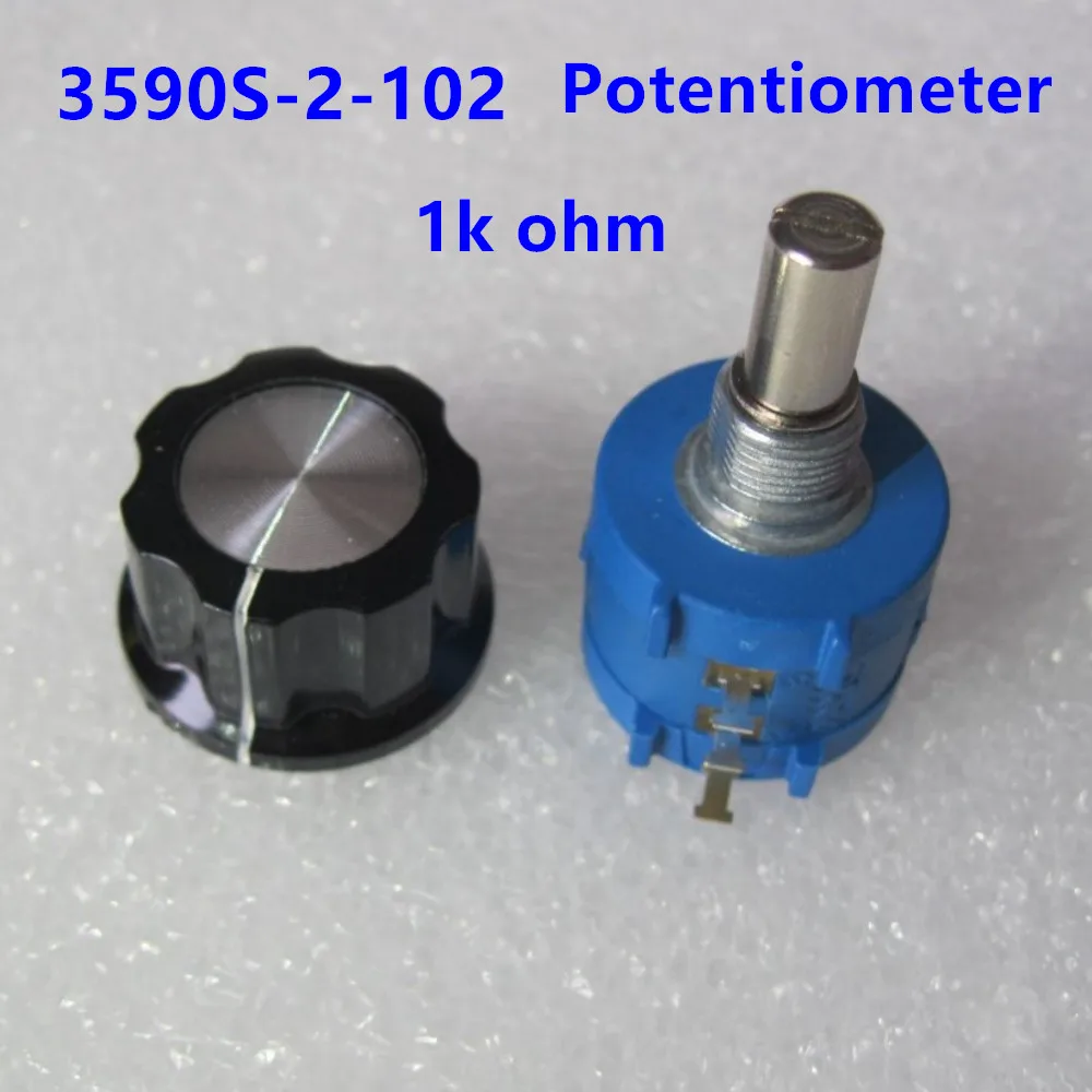 3590S-2-102L 3590S 1K ohm Precision Multiturn Potentiometer 10 Ring Adjustable Resistor