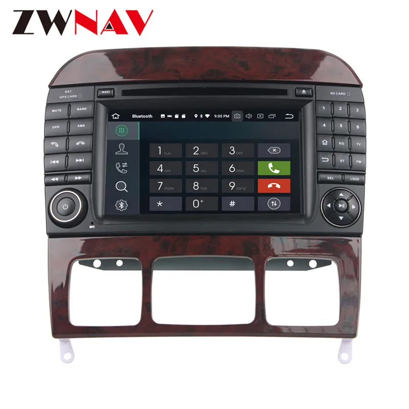 Flash Deal Android 9 Car DVD Player GPS navigation For Mercedes Benz S-Class W220/S280/S320/S350 head unit multimedia player Pad 2