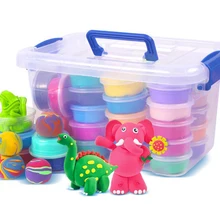 12 шт. красочная пушистая слизь игрушка глина для моделирования грязи мягкая полимерная Детская резинка Интеллектуальный Пластилин волшебный Пластилин Lizun глина