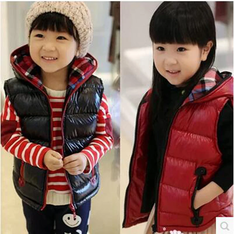 

Free Shipping Children's clothing NEW style autumn and winter child waistcoat children vest baby Boys&girls Outwear&coats