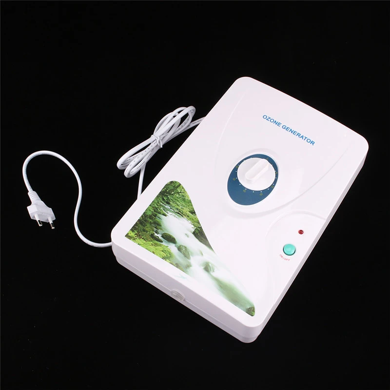 

Portable 600mg/h Ozone Generator Wheel Timer Air Purifiers Ozonator Oil Vegetable Meat Fresh Purify Air Water 220V EU Plug