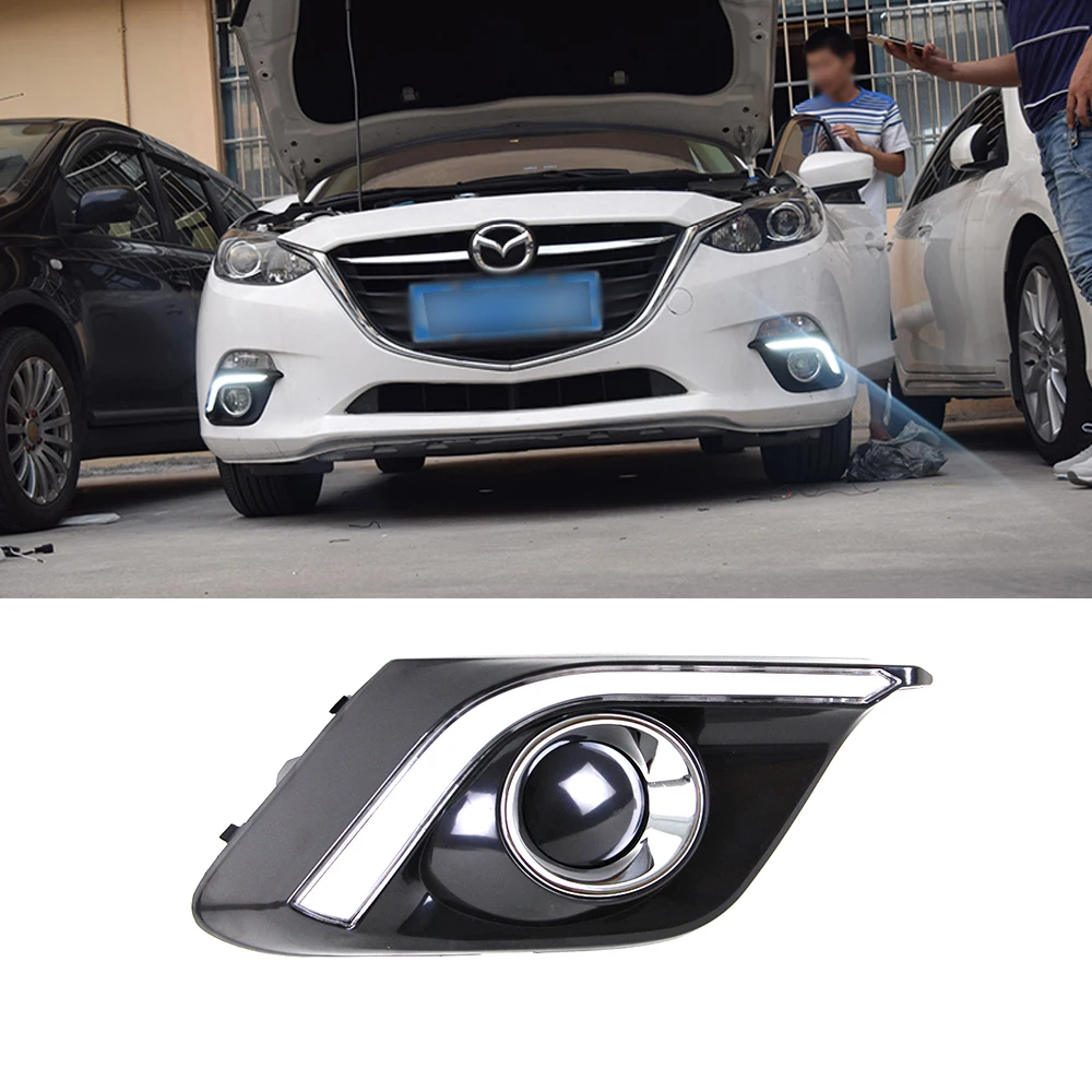 Car LED DRL Waterproof ABS Super bright 12V LED Daytime Running Light