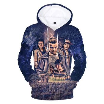 

KPOP New Strange Things 3D Hoodie Sweatshirt Top Dramas Men and women funny 2018 Casual Sweatshirt Style XXS-4XL coat Clothes